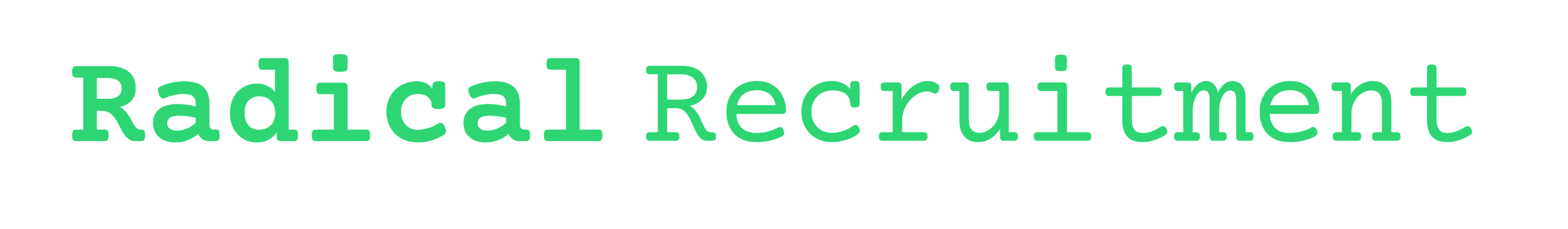 Radical Recruitment